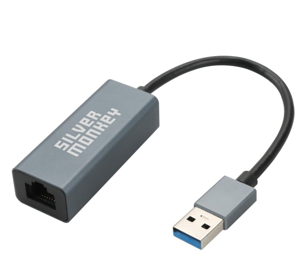 SILVER MONKEY Adapter USB 3.0 - RJ-45 1000 Mbps - 1093333 - zdjęcie